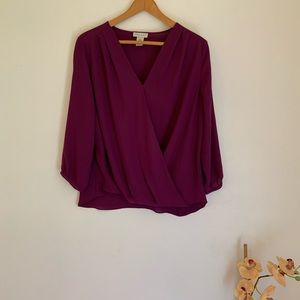 Beautiful Maroon Long Sleeve Top